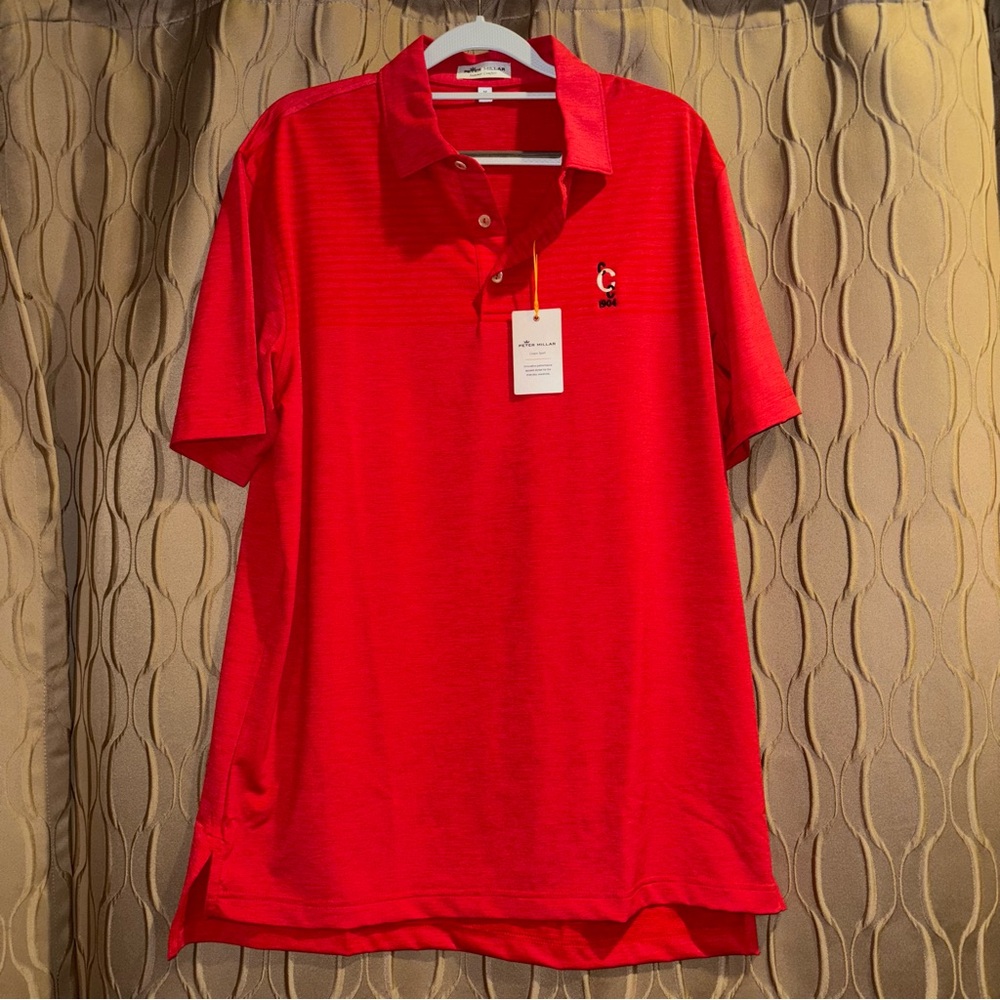 Peter Millar Summer Comfort Red Golf Polo Size Medium NWT